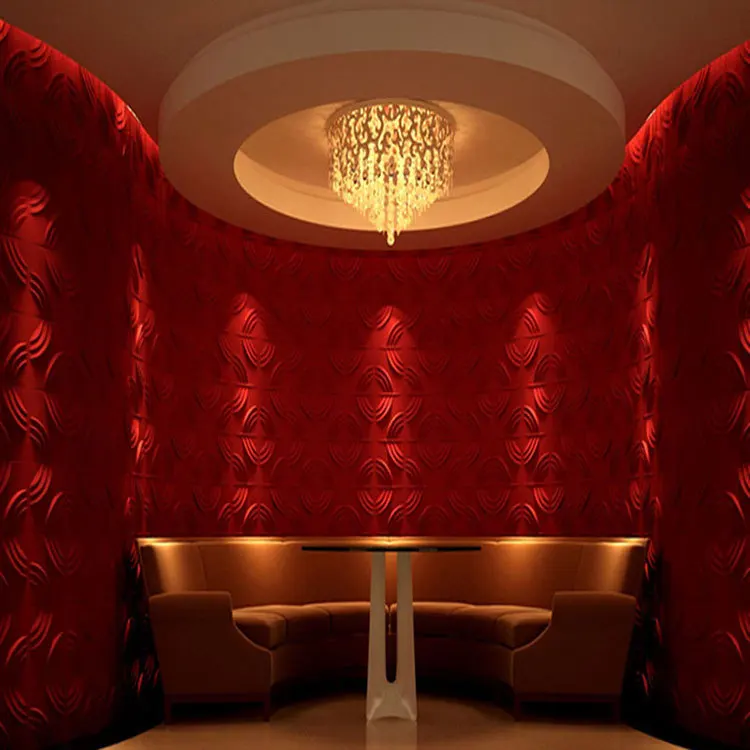 Современная Роскошная 3D настенная панель ПВХ водонепроницаемое покрытие для