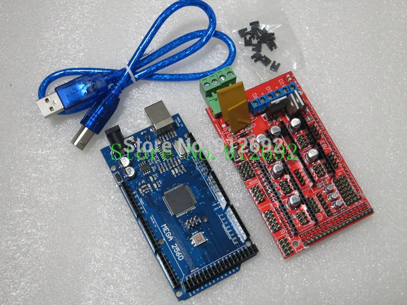 Мега 2560 R3 mega2560 rev3 + 1 шт. ПЛАТФОРМЫ 1.4 контроллер для 3D-принтеры Arduino комплект RepRap