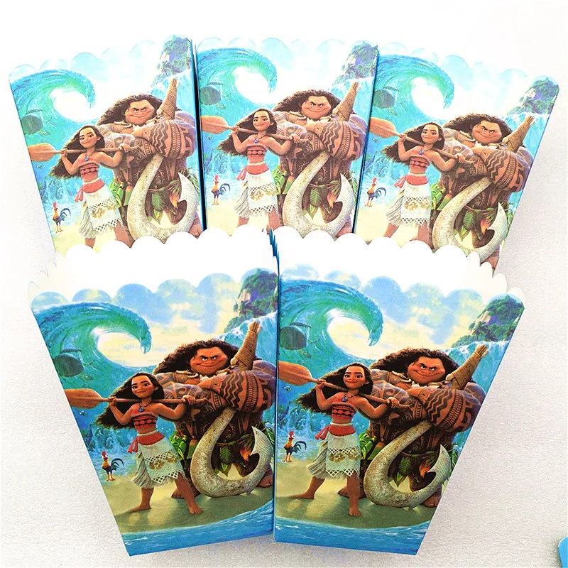 Набор одноразовой посуды в стиле Моаны с героями мультфильмов 64 шт.|Одноразовая