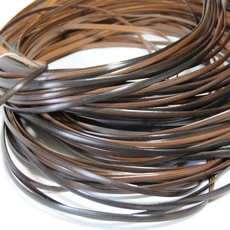 Coffee Gradient Flat Synthetic Rattan Repair Material Plastic Embossed Furniture For Knit and Chair Table Basket | Дом и сад