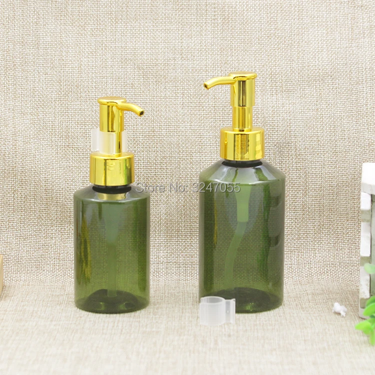 100ml150ml200ml пластиковая оливково зеленая бутылка для лосьона сделай сам темно