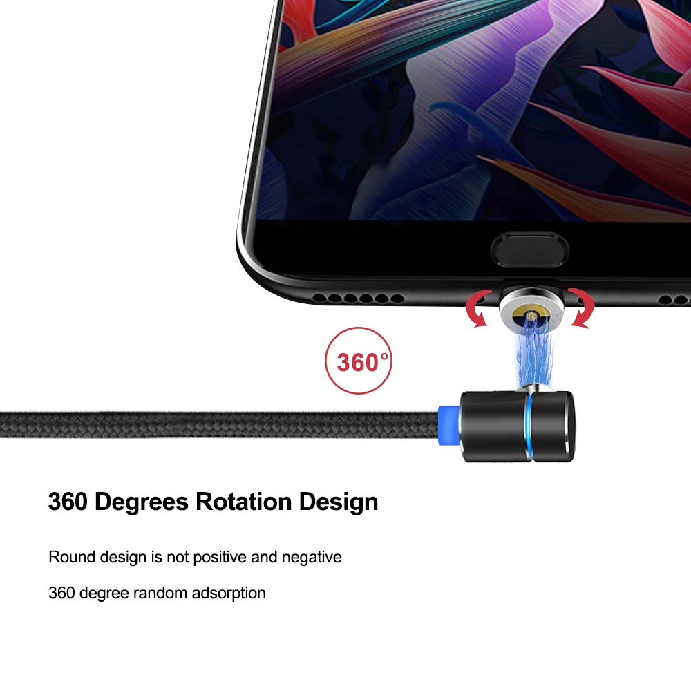 Магнитный USB C кабель для huawei type зарядное устройство IPhone 8 Pin Xiaomi Micro зарядки