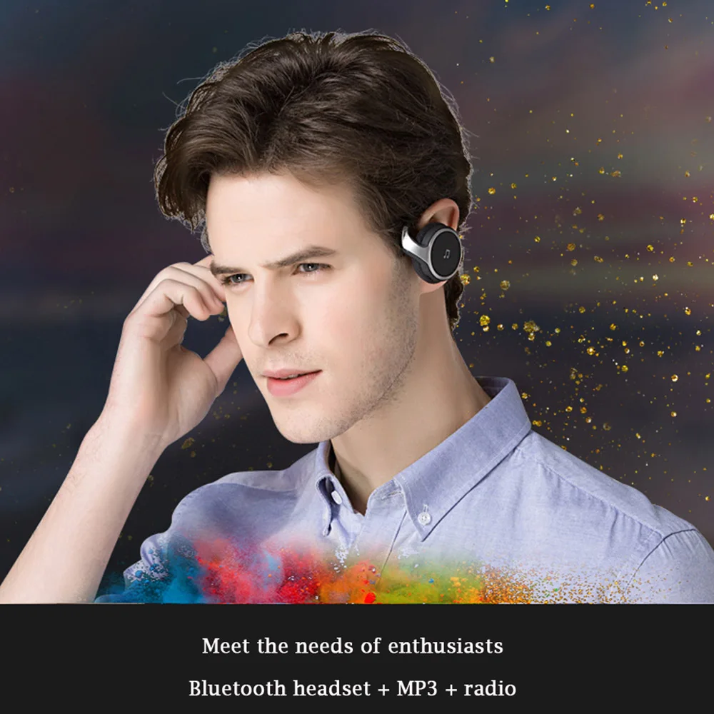Suicen AX-698 спортивные bluetooth-наушники с поддержкой 32G TF карты, fm-радио, портативные беспроводные наушники с шейным ремешком, гарнитура Auriculars