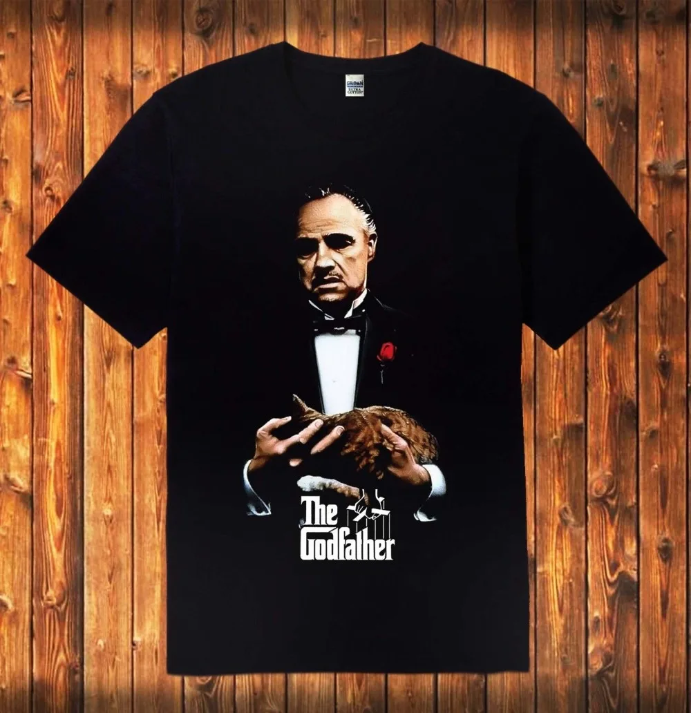 

New The God Father Classic Movie Men'S Black Size S-3XL 2019 Summer O Neck Men'S Brand Clothing Cotton Make T Shirt