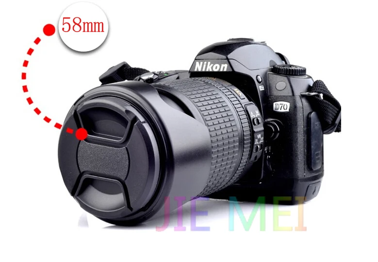 

Free shipping 58mm center pinch Snap-on cap cover for camera 58 mm Lens