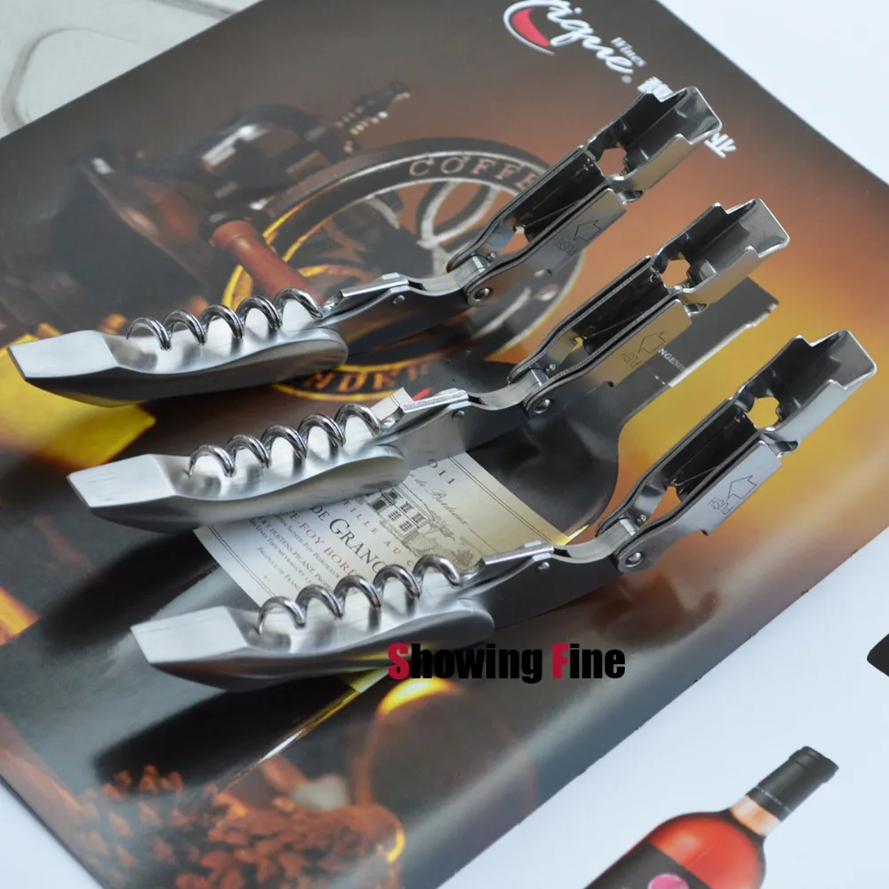 Штопор Винный 2 ступенчатый из нержавеющей стали с двумя петлями|opener wine|opener bottle