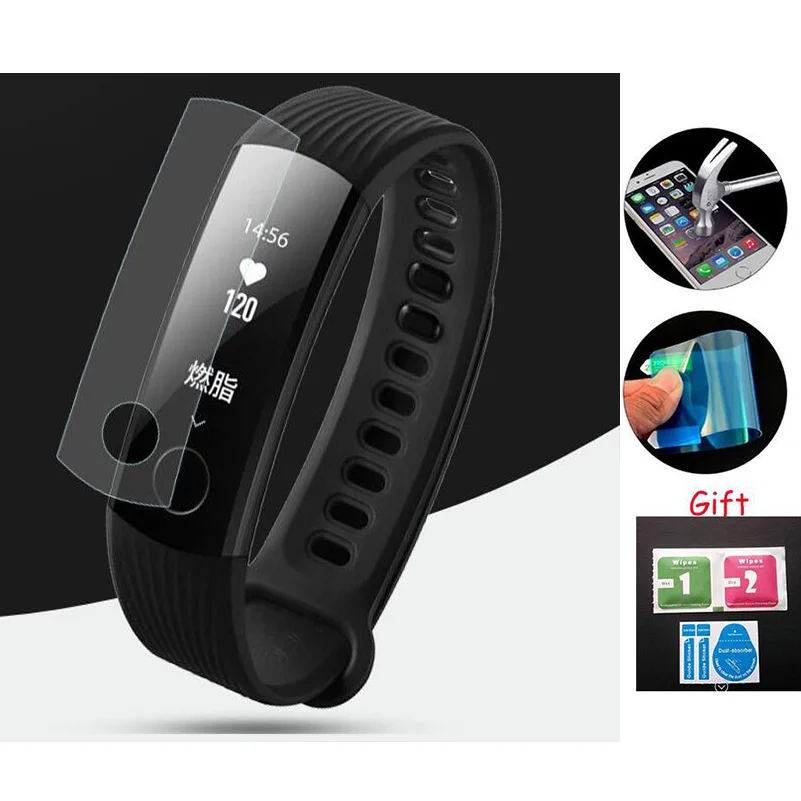 3X для Huawei honor Band 3 высококачественное стекло Защита экрана умный Браслет Мягкая