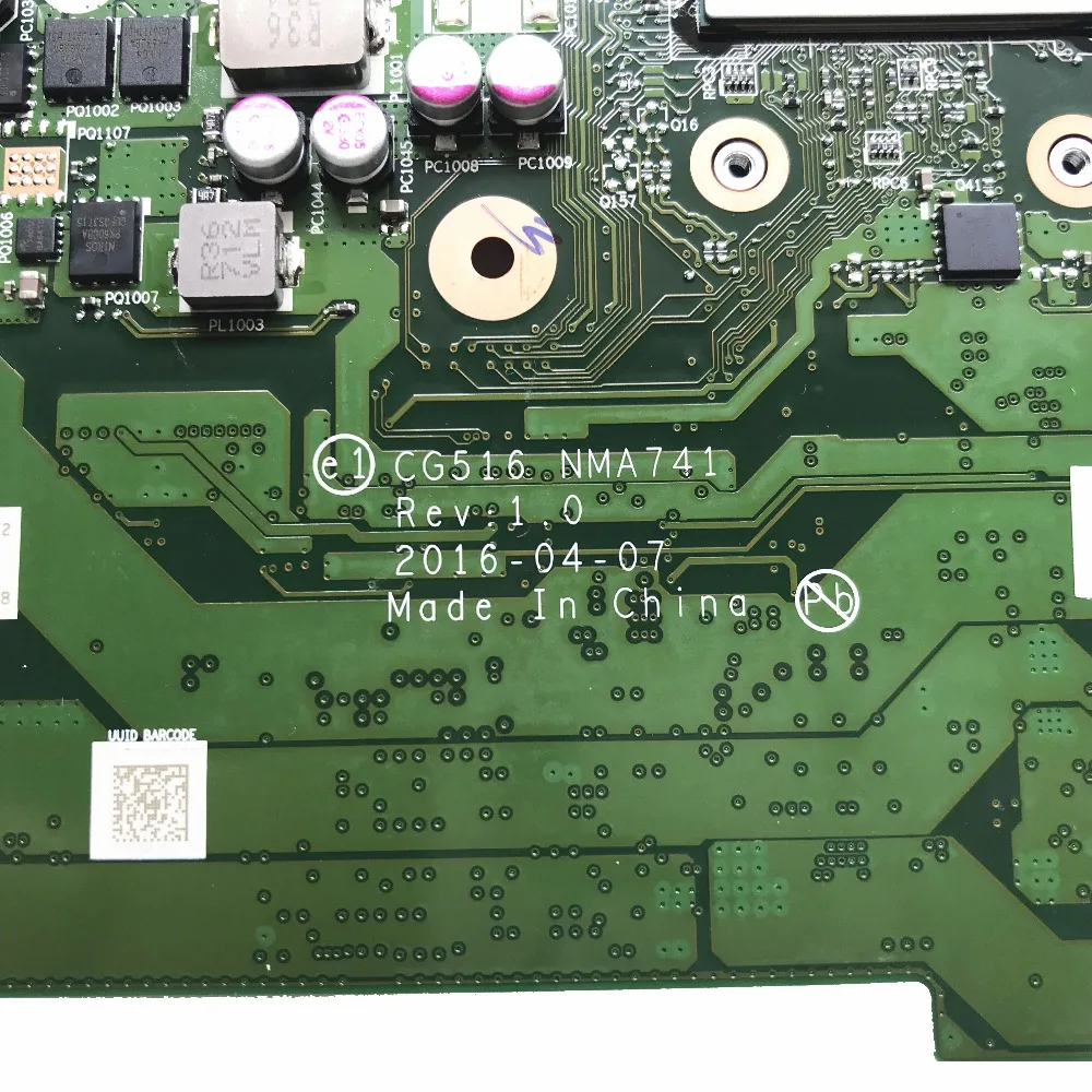 Verkaufen KEFU CG516 NM-A741 Für Lenovo Ideapad 310-15ABR Laptop Motherboard AMD A10-9600 CPU R6 M435 GPU 100% Getestet Original Arbeit