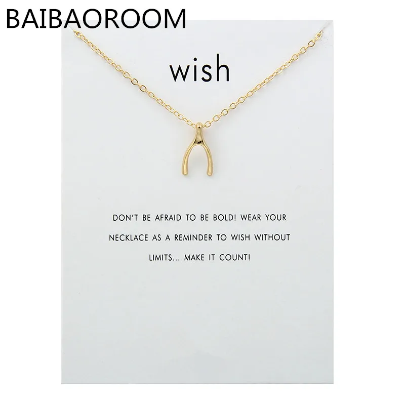 Новое поступление ожерелье с кулоном желанием ювелирные изделия|pendant jewelry|wishbone