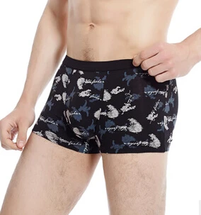 2015 New Arrival Print Male Boxer Fiber Cueca Middle Waist Men XL XXL Mens Underwear Hight Quality Calzoncillos Marca | Мужская одежда