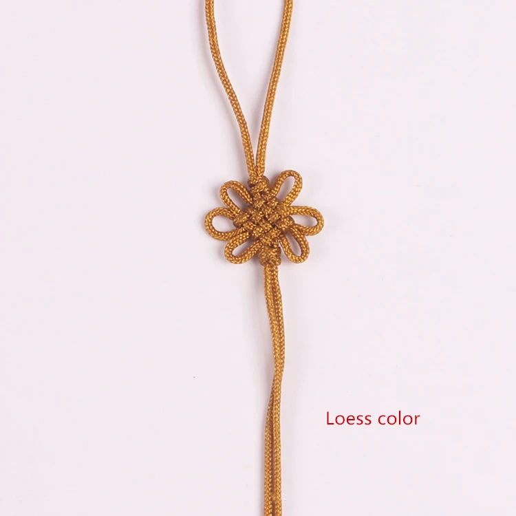 Loess color 50 шт. мини китайские узлы кисточки кулон аксессуары домашний текстильный занавес одежда кисточка Ремесленная Веревка DIY декоративный материал - Цвет: Loess color