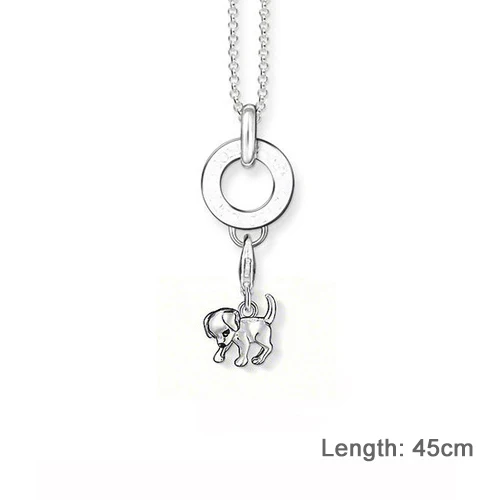 Silver Plated Puppy Diy Charm Fit Original Bracelets & Neckalces Jewelry For Women Girls Breloque SCH0062 | Украшения и