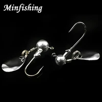 5 pcs jig head fishing hooks spinner bait weight 2g4g jig hook fishing hook