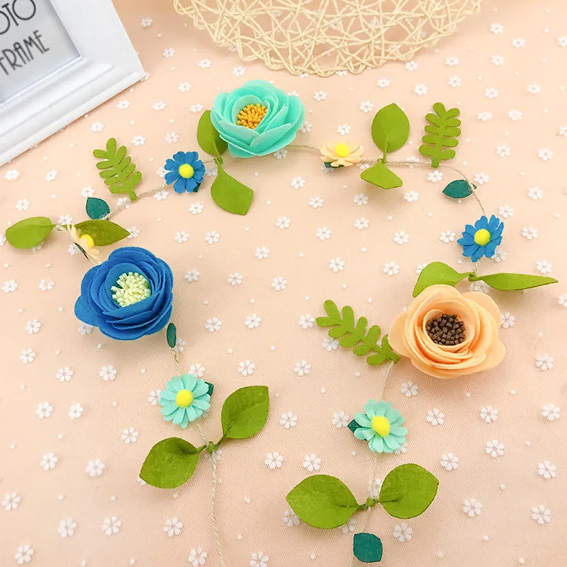 Войлочные цветы ручной работы искусственные лозы наборы для рукоделия войлок