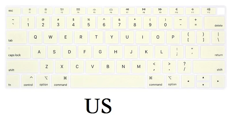 ЕС США для Macbook Air 13 крышка клавиатуры силиконовый A1932 Английский для Macbook Air 13 A1932 клавиатура пленка кожа