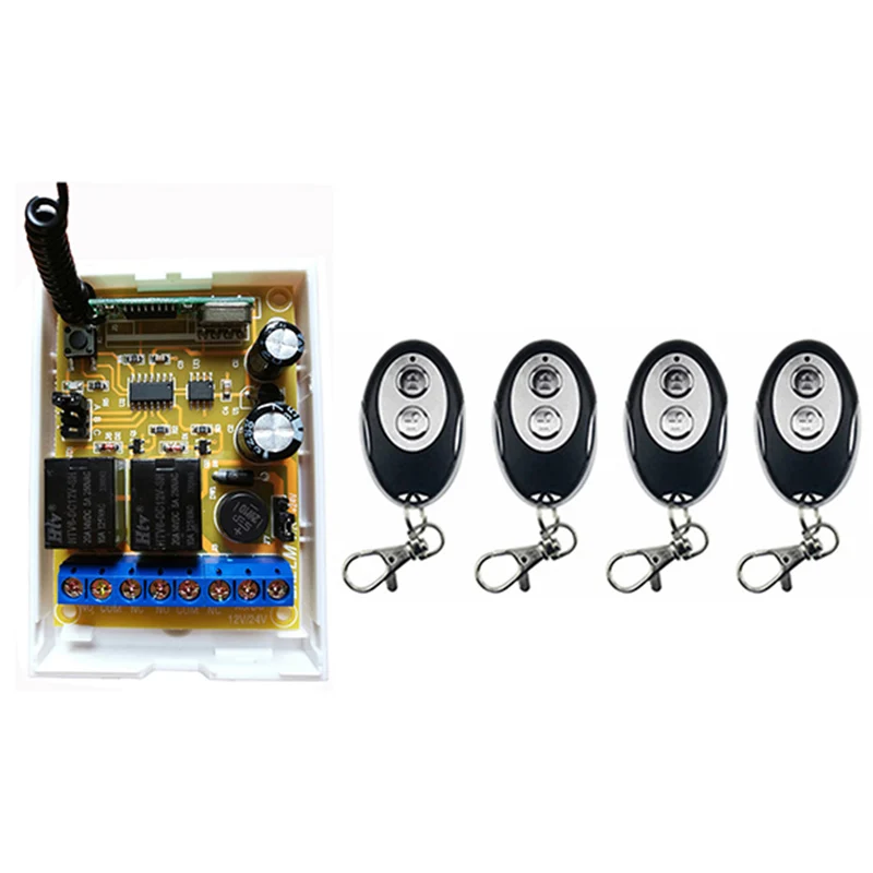 DC12V DC24V 2CH RF беспроводной переключатель системы дистанционного управления