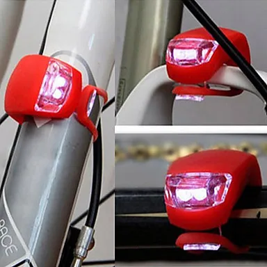 Waterproof Silicone Double White LED Light for Bicycle(Rancom Color) | Спорт и развлечения