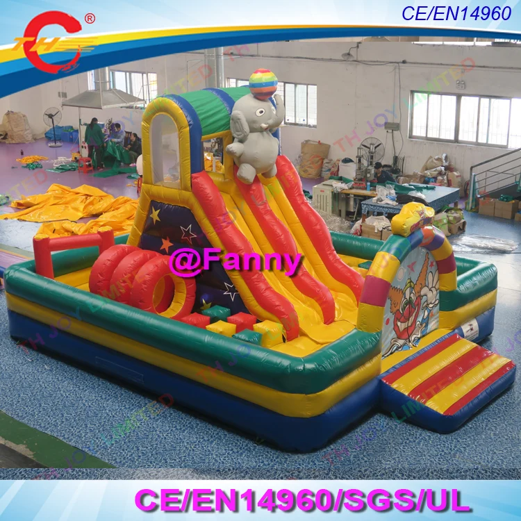 Коммерческий надувной замок батут горка надувная площадка funcity land park прыжки |