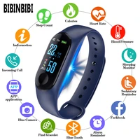 bibinbibi smart watch men women sport bracelet bluetooth clock camera heart rate blood pressure sleep monitor pedometer band