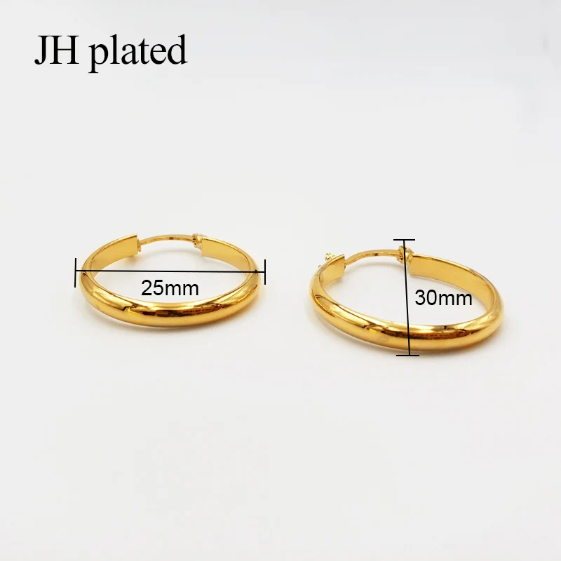 JHplated модные серьги 24K smalll золотого цвета для женщин/девушек ювелирные изделия эфиопские, африканские, аравийские, Ближний Восток лучшие подарки