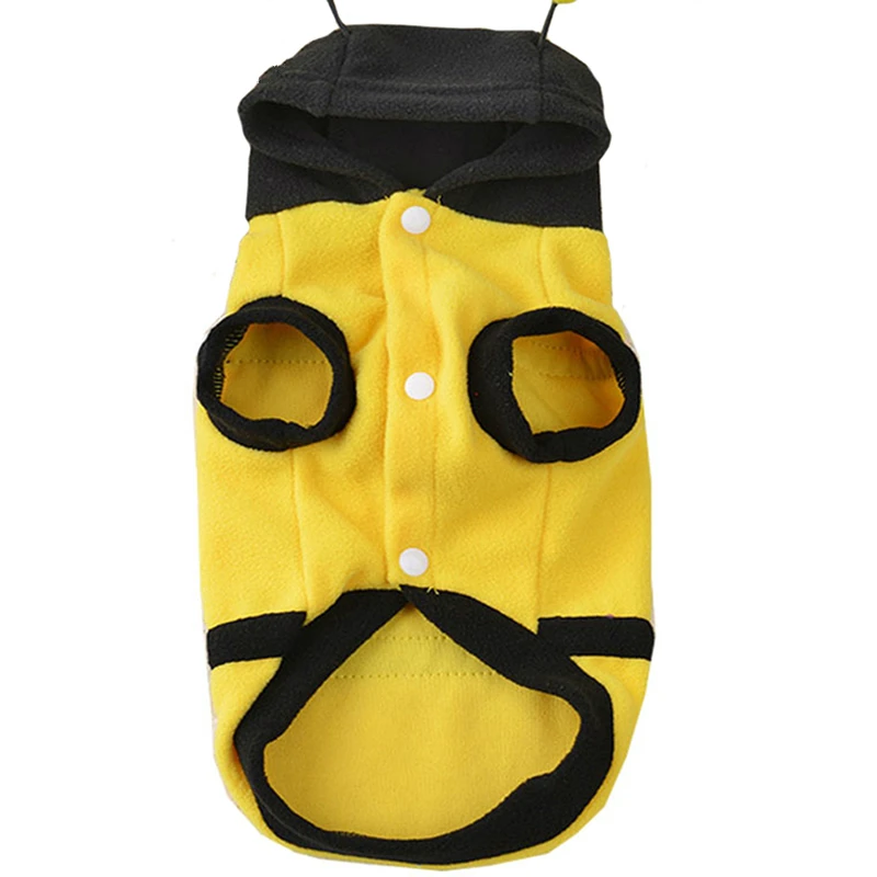 Bee Apparel Coat Hoodie Costume Dog Clothes Winter Cat Products Outfit | Дом и сад