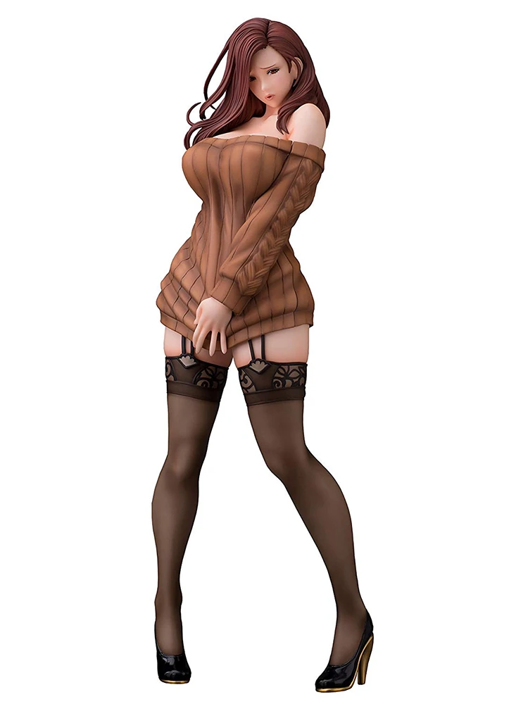 

Аниме Daiki Kogyo Non Oda, 28 см, иллюстрация Shiho Kujo Brown Hair Ver, экшн-фигурка из ПВХ, японское аниме, привлекательная фигурка, модель, игрушки