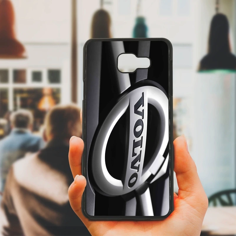 С эмблемой автомобиля Volvo чехлы для телефонов Жесткий Пластик чехол Samsung Galaxy S8 S9