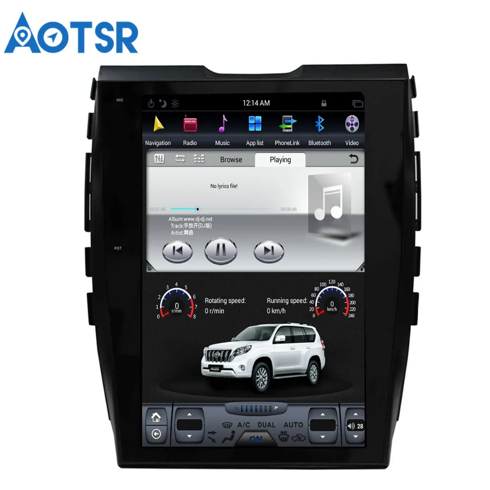 Автомобильный GPS навигатор в стиле Tesla Android 7 1 автомобильное радио головное