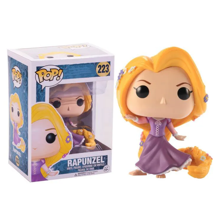 Box Funko Поп принцесса кукла Коллекционная модель мальчик игрушки Золушка, Рапунцель, Эльза Анна винил Действие Детская игрушка-фигурка - Цвет: Box