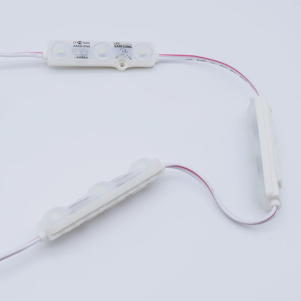 50 шт. DC 12V Светодиодный модуль освещения SMD 5730 3 светодиодный s IP68