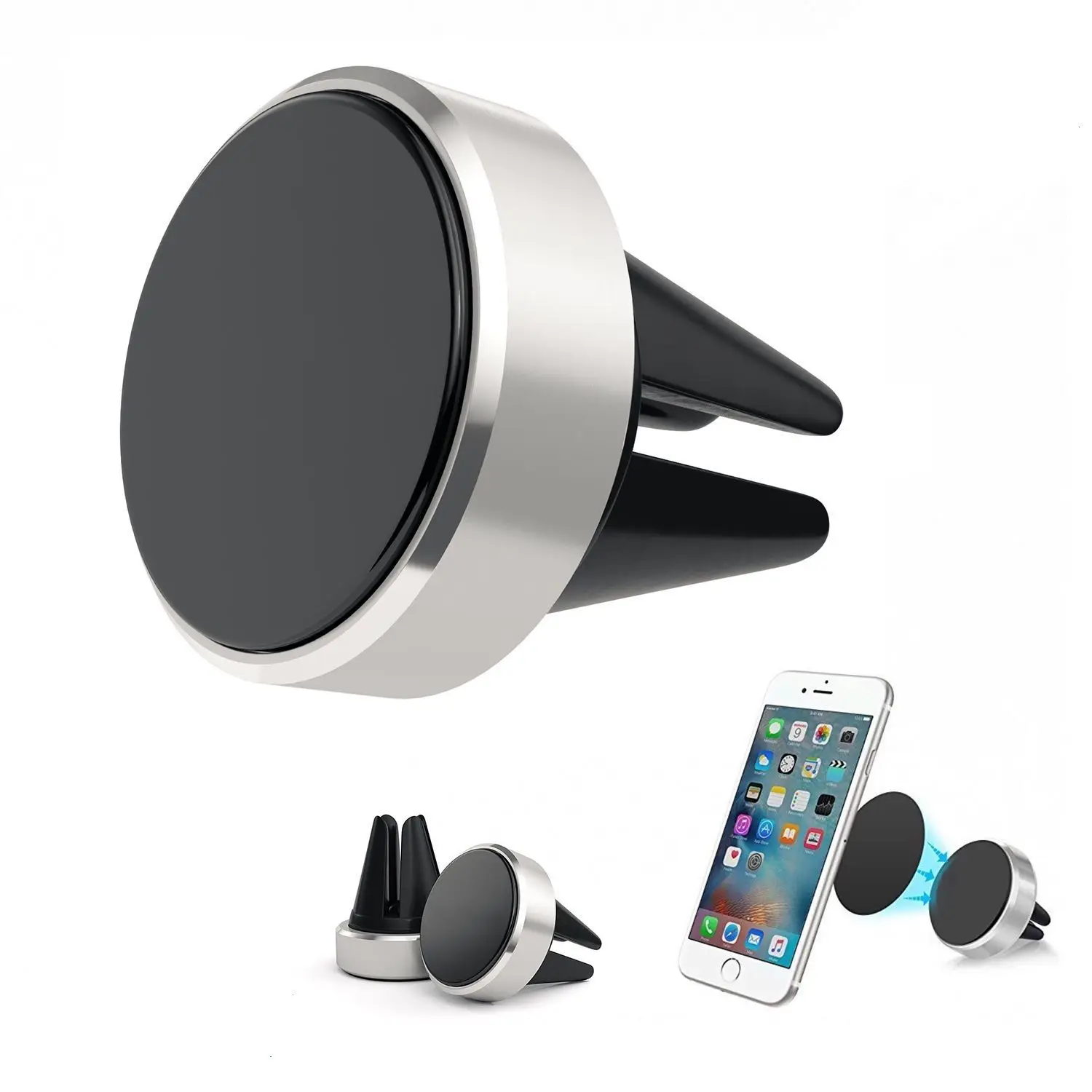 Смартфон Автомобильный держатель Air Vent монтажный зажим для Iphone 8 7 6 Xiaomi Redmi