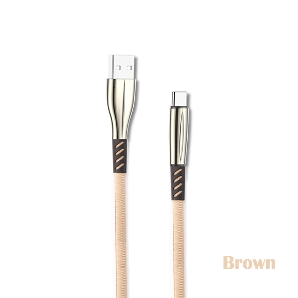 Brown CXV type C USB кабель для samsung Note 9 Plus huawei P20 кабель передачи данных для быстрой зарядки для Xiaom Mi 6 usb type-C кабель для мобильного телефона - Цвет: Brown