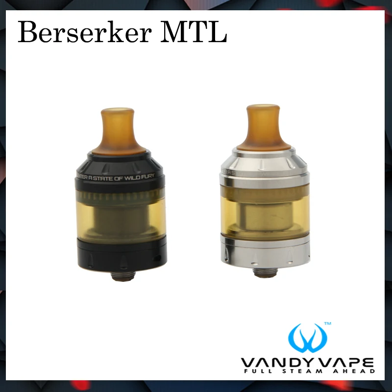 Оригинальный Vandy Vape Berserker MTL RTA 24 мм Диаметр распылитель 2 мл/4 5 мл емкость