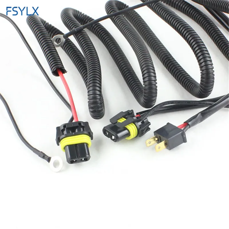 FSYLX 35 Вт 55 9006 9005 H11 H7 H3 Xenon релейный жгут HID головной светильник противотуманный