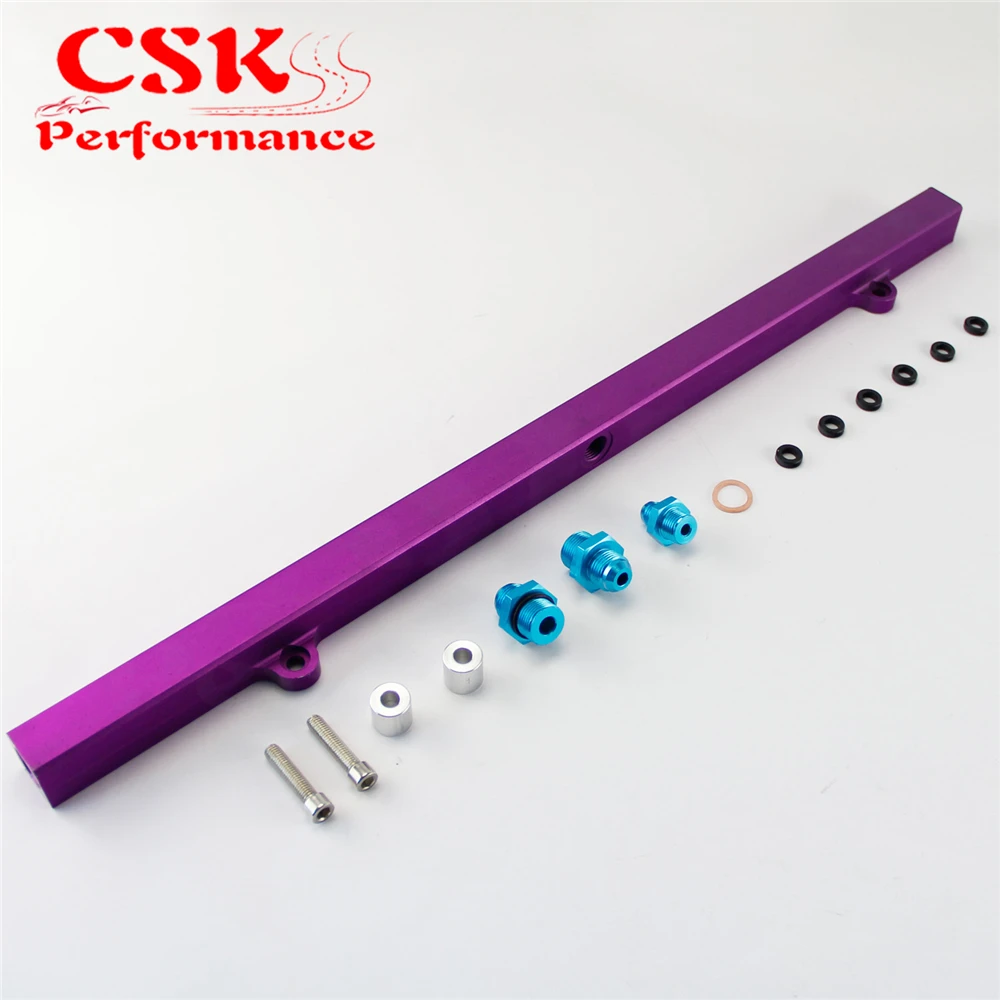 

Upgrade High Flow Fuel Rail Kit Fits For Nissan Prtrol 4.8L Machined Purple