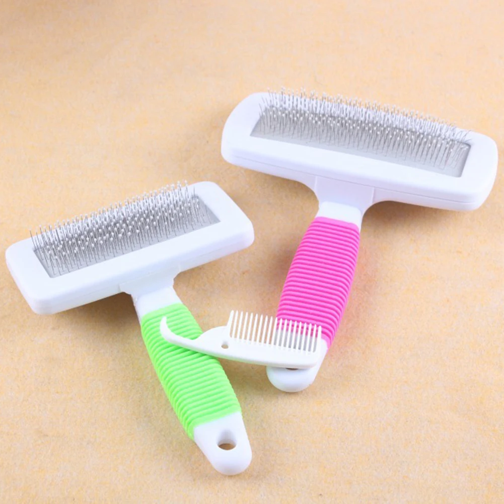 Новый высокой плотности расческа для животных Cat скребок собак гребень Sticky бусы