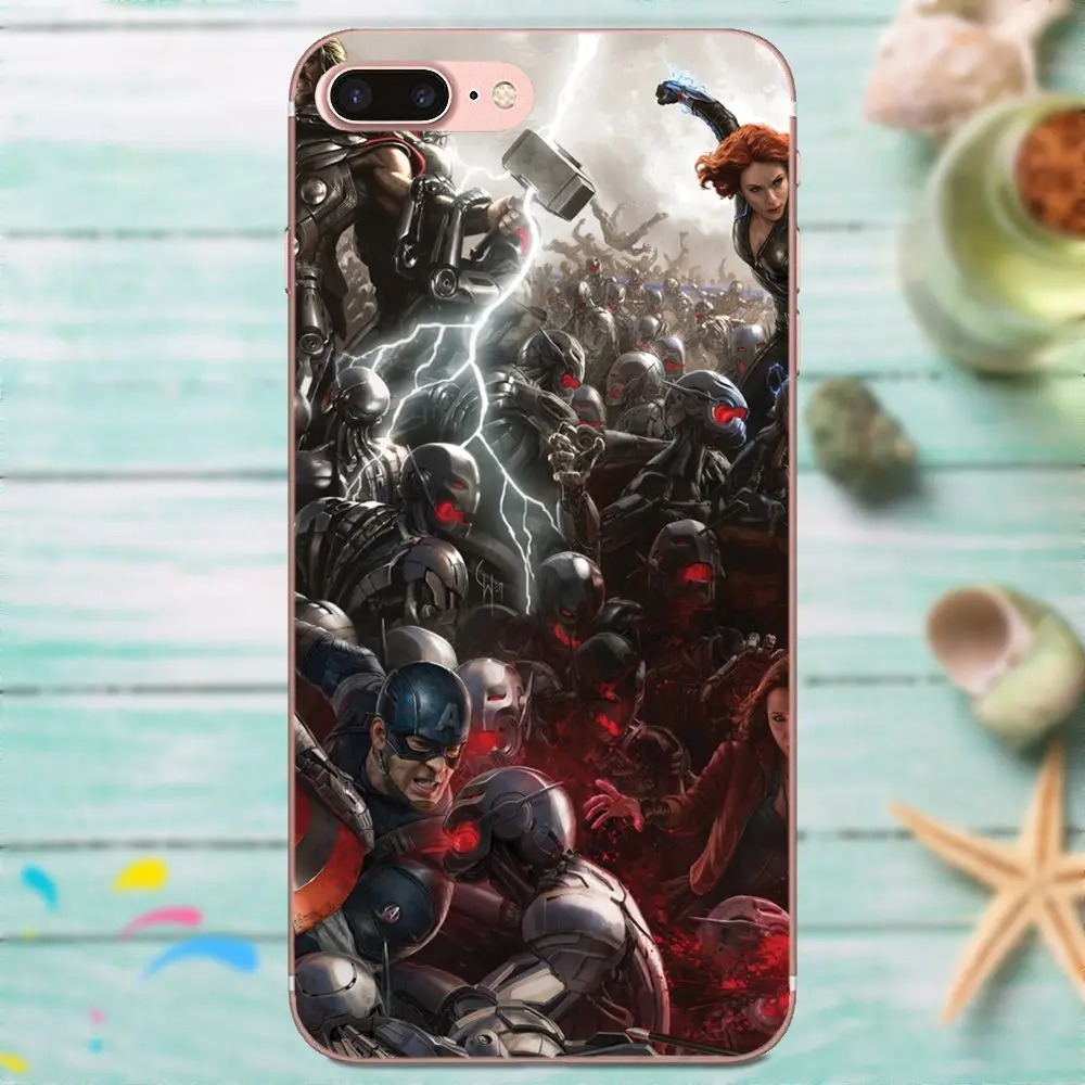 Marvel Avengers Age Of Ultron Black для LG Nexus 5 5X G2 G3 mini spirit G4 G5 G6 K4 K7 K8 K10 2017 V10 V20 V30 Stylus|Чехлы-накладки|