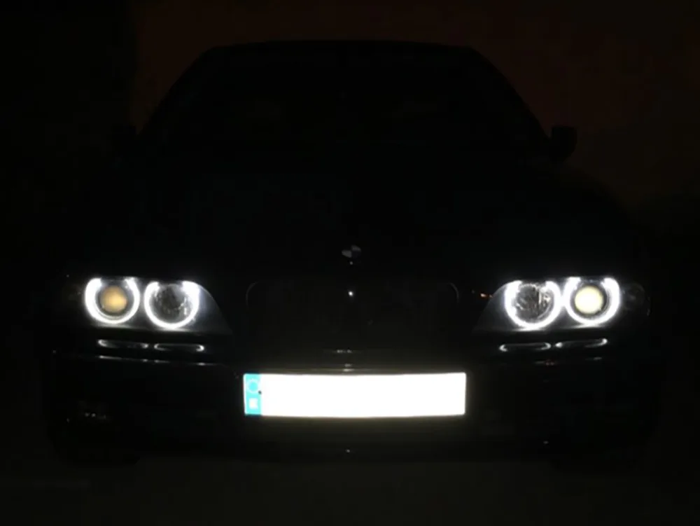 2X 40 Вт 80 Светодиодные Габаритные огни глаза ангела кольцевые лампы Halo для BMW 3