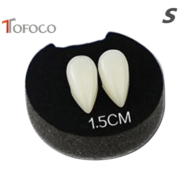 TOFOCO Новый 4 Размер зомби вампирский зуб шапки зубы-клыки реквизит злые страшные