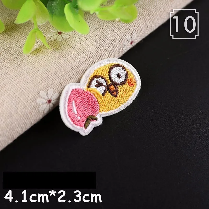 N-BT2705 Kawaii Тоторо хлеб животное вышивка патчи Железная Звезда солнце цветок Радуга аппликации милые значки с животными Parches - Цвет: N-BT2705