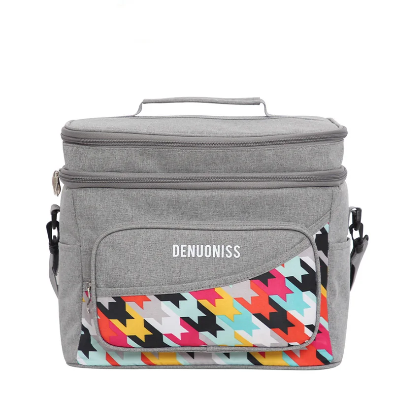 Фирменная изолированная сумка-тоут DENUONISS модные разноцветные сумки-холодильники