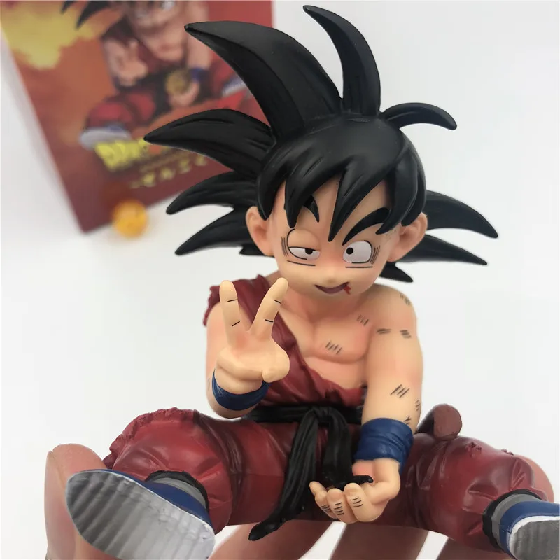 Dragon Ball Z малыш Гоку ранен Ver. Фигурку игрушечные фигурки из игры Dragon Ball DBZ(“Гоку сидя победный жест Вегета ГОКу Супер Saiyan Коллекция Модель