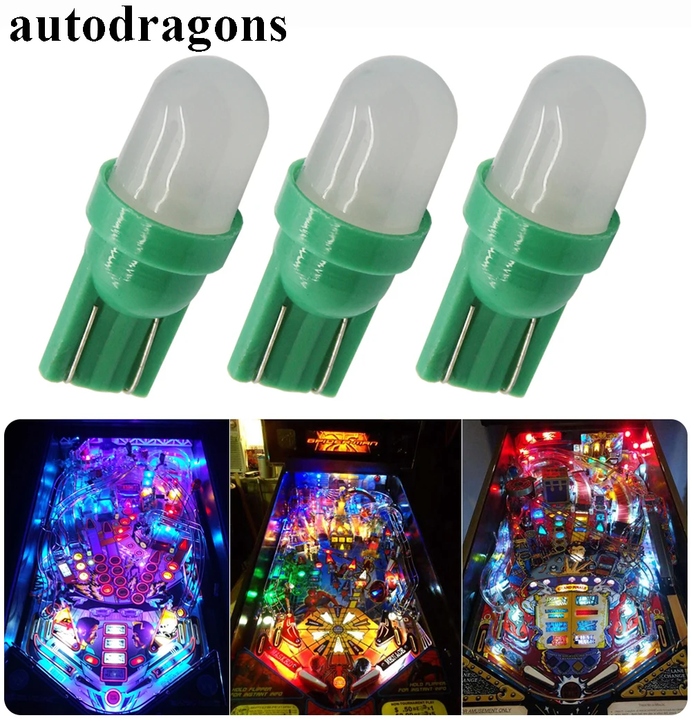 100 шт./упаковка светодиодные лампы для пинбола W5W 555 ac 6 3 В в|led pinball|pinball ledpinball led bulbs |