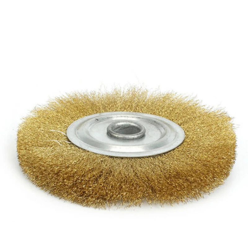 1*5 дюймов чистая медная проволока колеса латунная щетка для верстачный