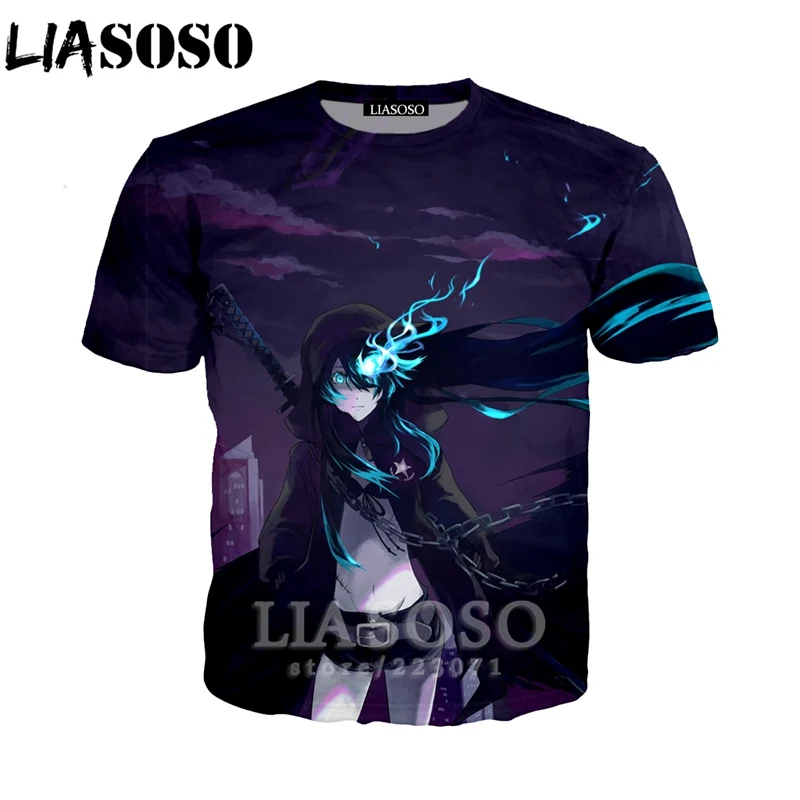 LIASOSO Новинка лета 2019 мужская и женская футболка с коротким рукавом 3D принтом в