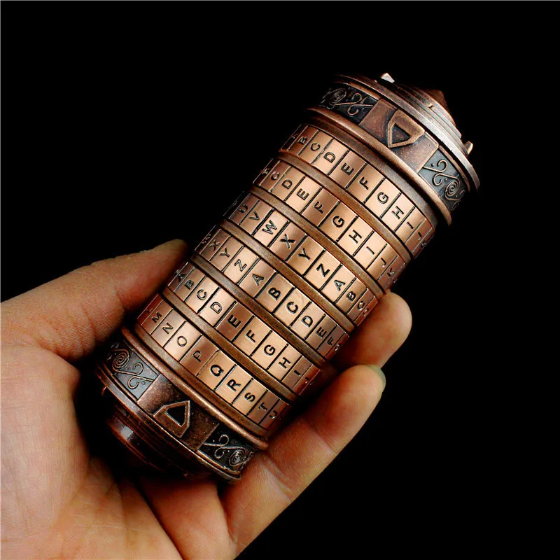 Leonardo da Vinci код игрушки Рисунок металлические замки-криптекс свадебные подарки подарок на день Святого Валентина письмо пароль побега камерный реквизит - Цвет: 2