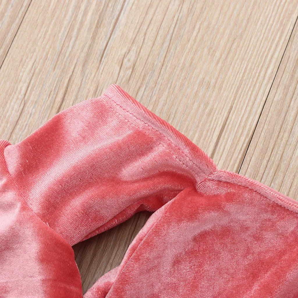 2019 Одежда для девочек Летний комбинезон с открытыми плечами маленьких + повязка