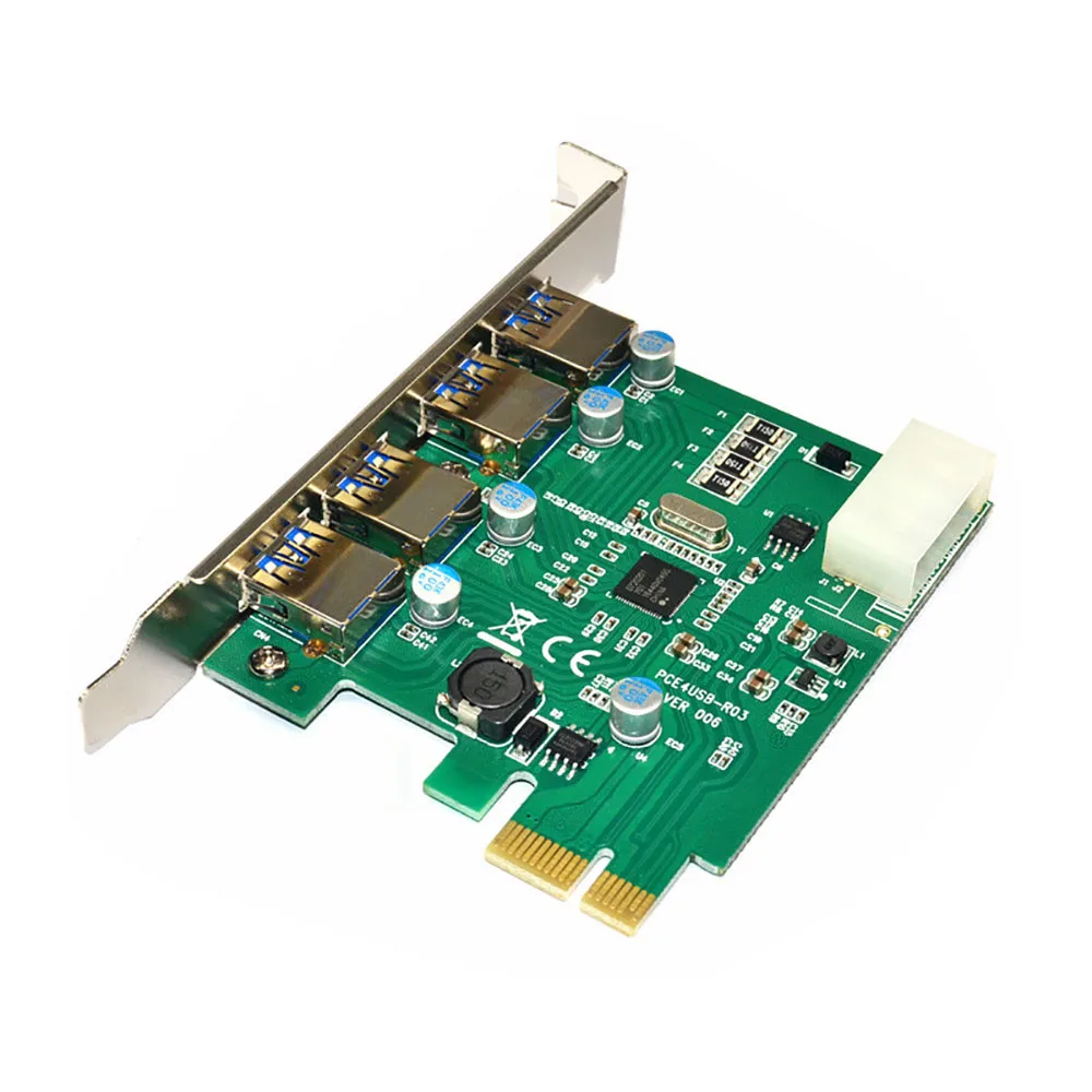Расширительная карта AEROFARA PCI E на концентратор USB 3 0 большой 4 контактный адаптер
