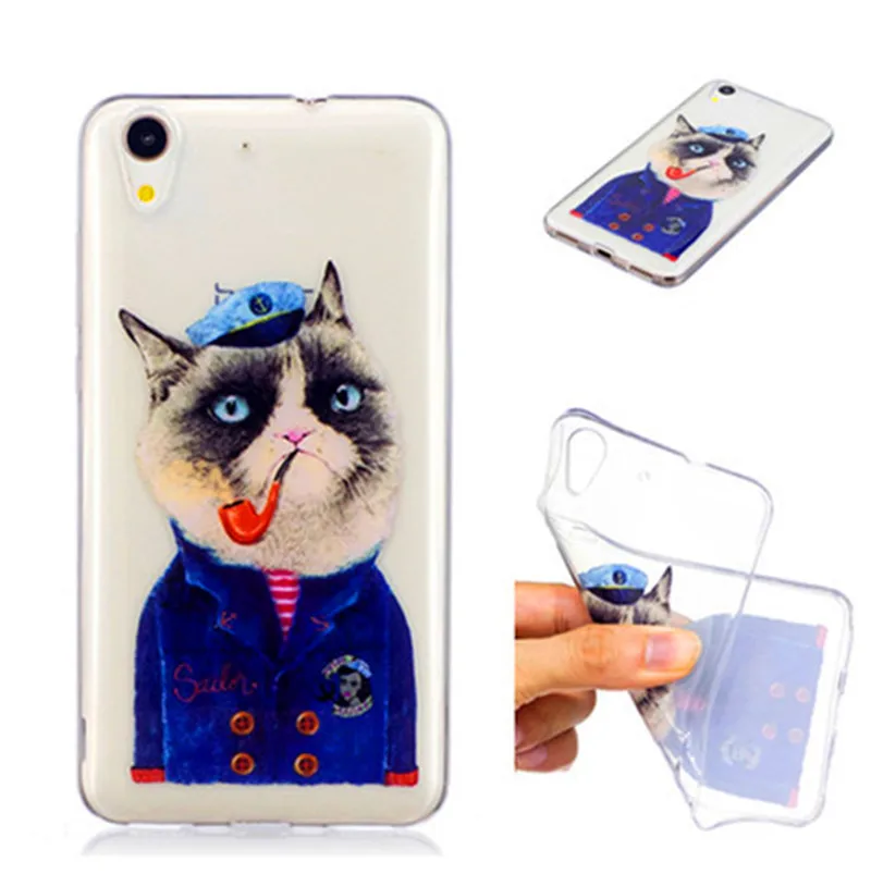 Huawei Y6II Y6 II Transparent Case Anime Animal Silicone TPU Back Cover Soft Phone for 2016 |