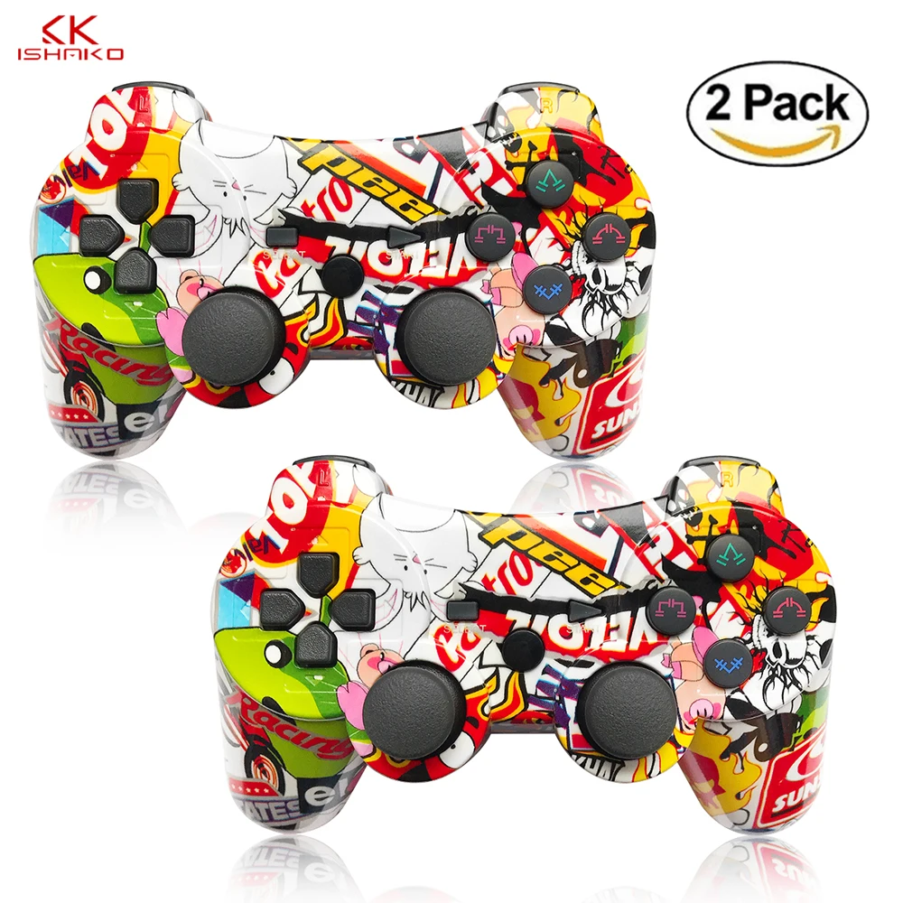 

New Best Six-Axis For PS3 Gamepad ps3 wireless Bluetooth game controller ps2 Bluetooth 2.0 Lights Bar Polymer battery